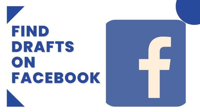 Find Drafts On Facebook