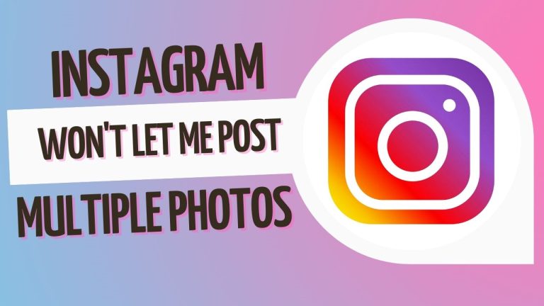 Instagram Won't Let Me Post Multiple Photos