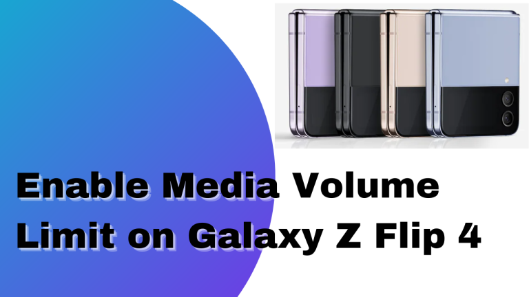 How To Enable Media Volume Limit on Galaxy Z Flip 4