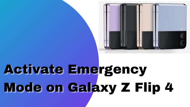 How to Activate Emergency Mode on Galaxy Z Flip 4