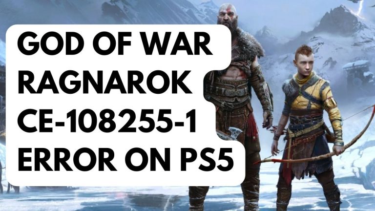 How to Fix God of War Ragnarok CE-108255-1 Error on PS5
