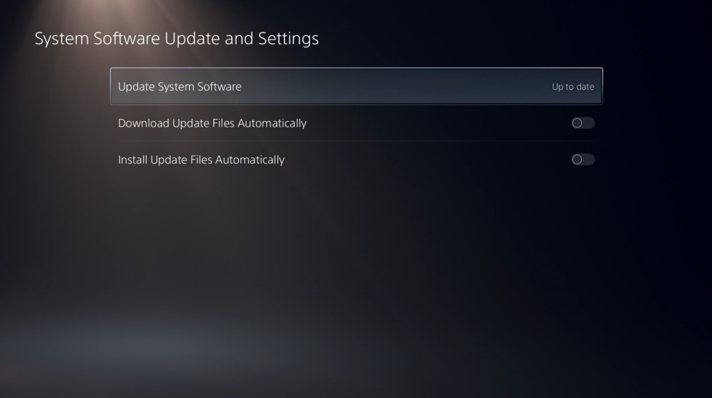 Update System Software
