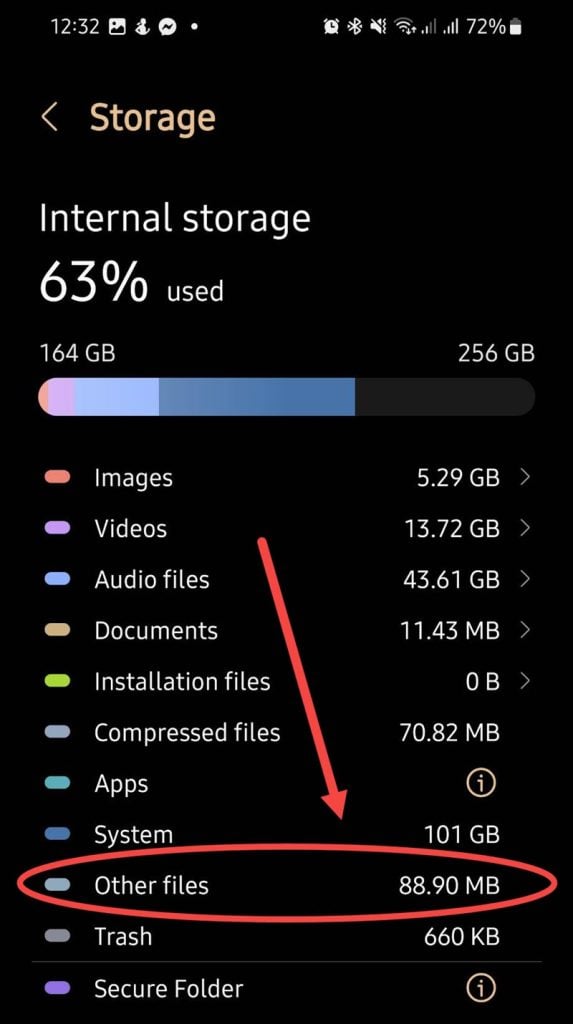 What Is Other Storage On Android