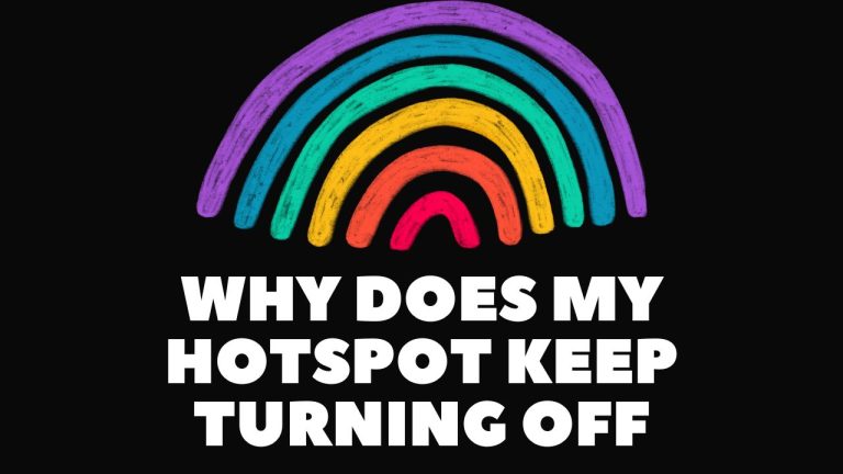 hotspot keep turning off