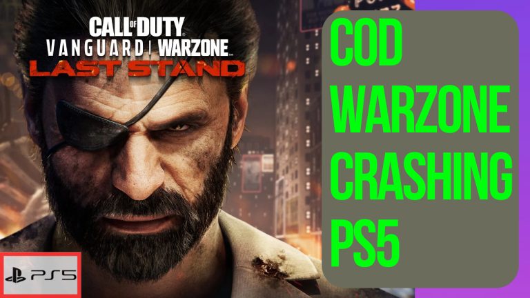 Warzone Keeps Crashing On PS5