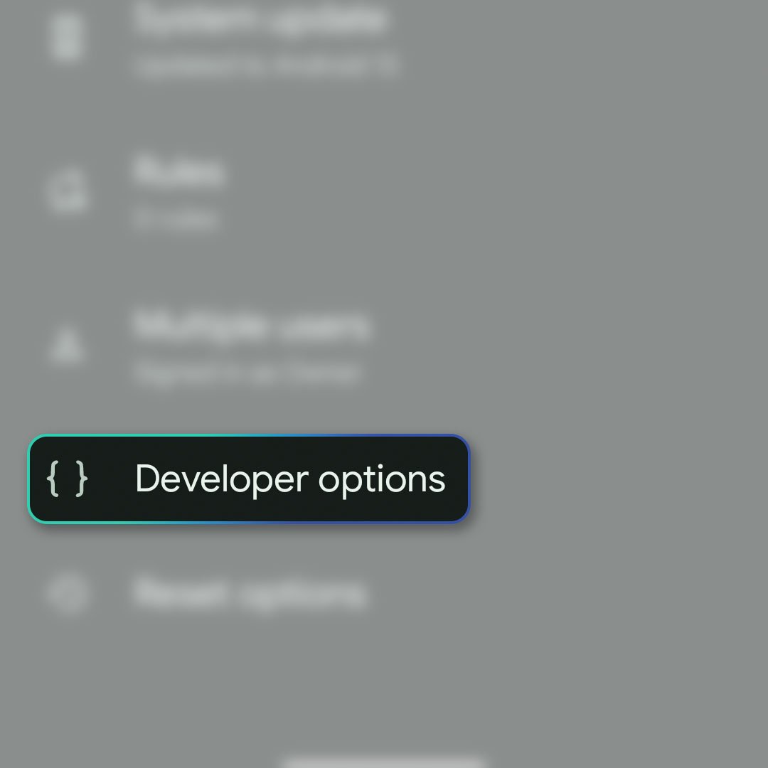 enable developer options pixel 7 7