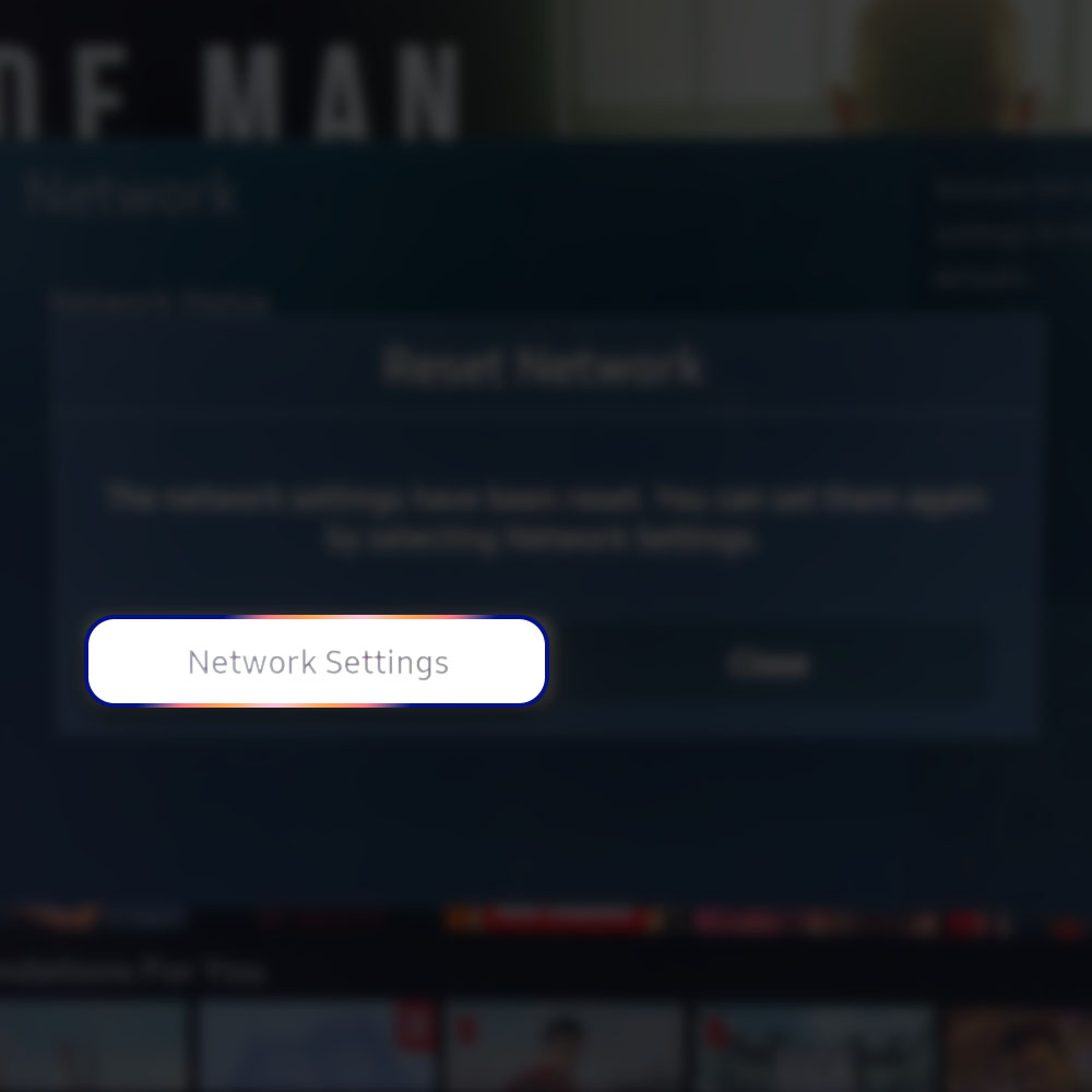 reset network settings samsung smart tv 7