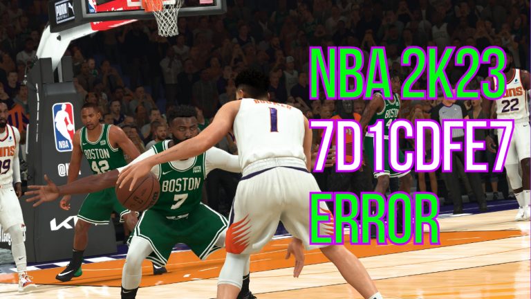 NBA 2K23 Error Code 7D1CDFE7