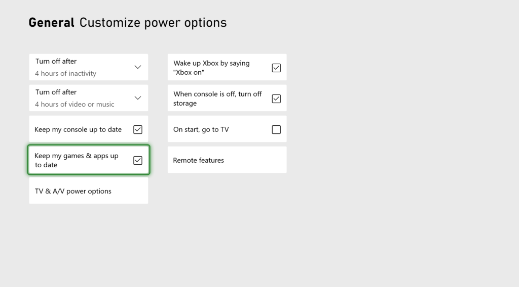 Customize Power Options