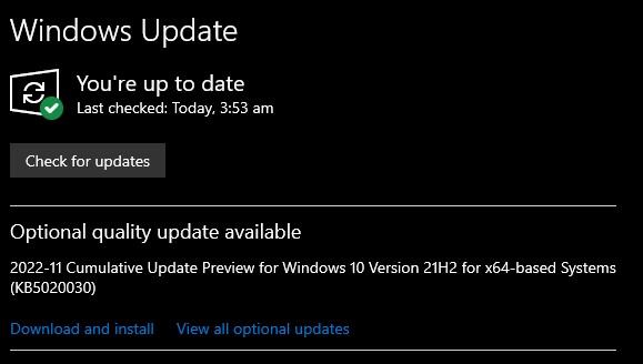 Fix #4 Windows Update
