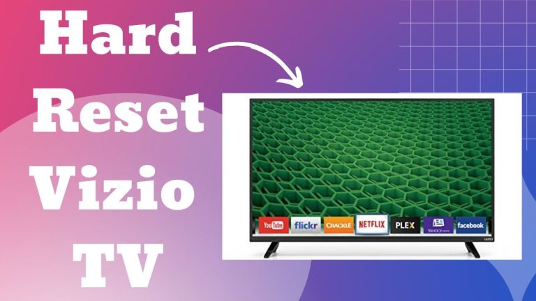 Hard Reset Vizio TV
