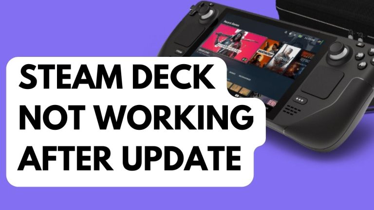 How to Fix Steam Deck Not Working After Update