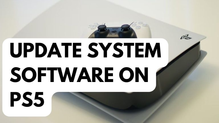 How to Update System Software on PS5