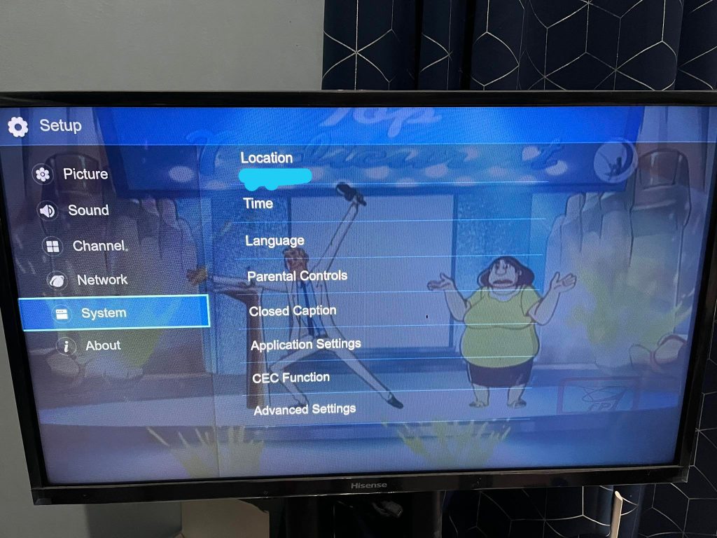 Clear cache on Hisense TV