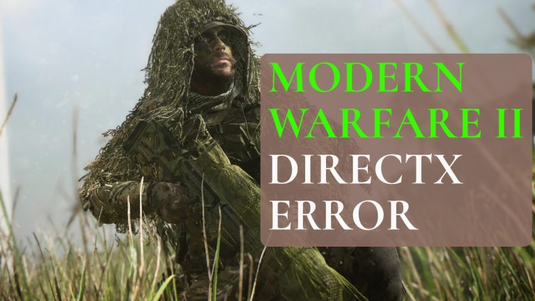 Modern Warfare 2 DirectX Error
