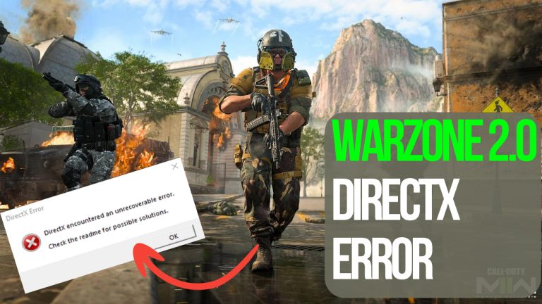 Warzone 2.0 DirectX Error