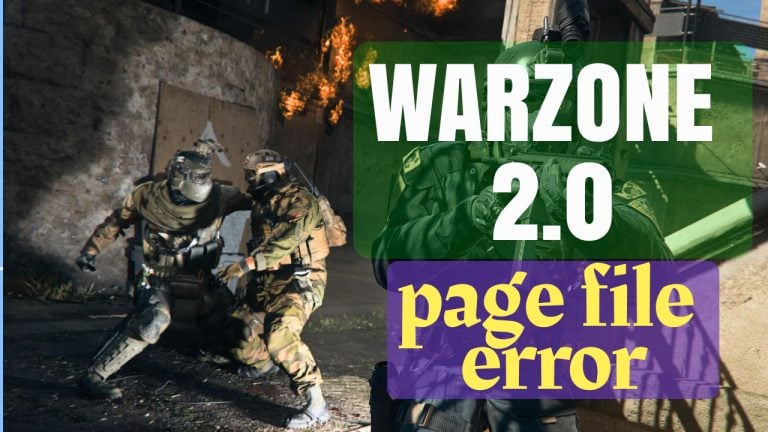 Warzone 2.0 Page File Error