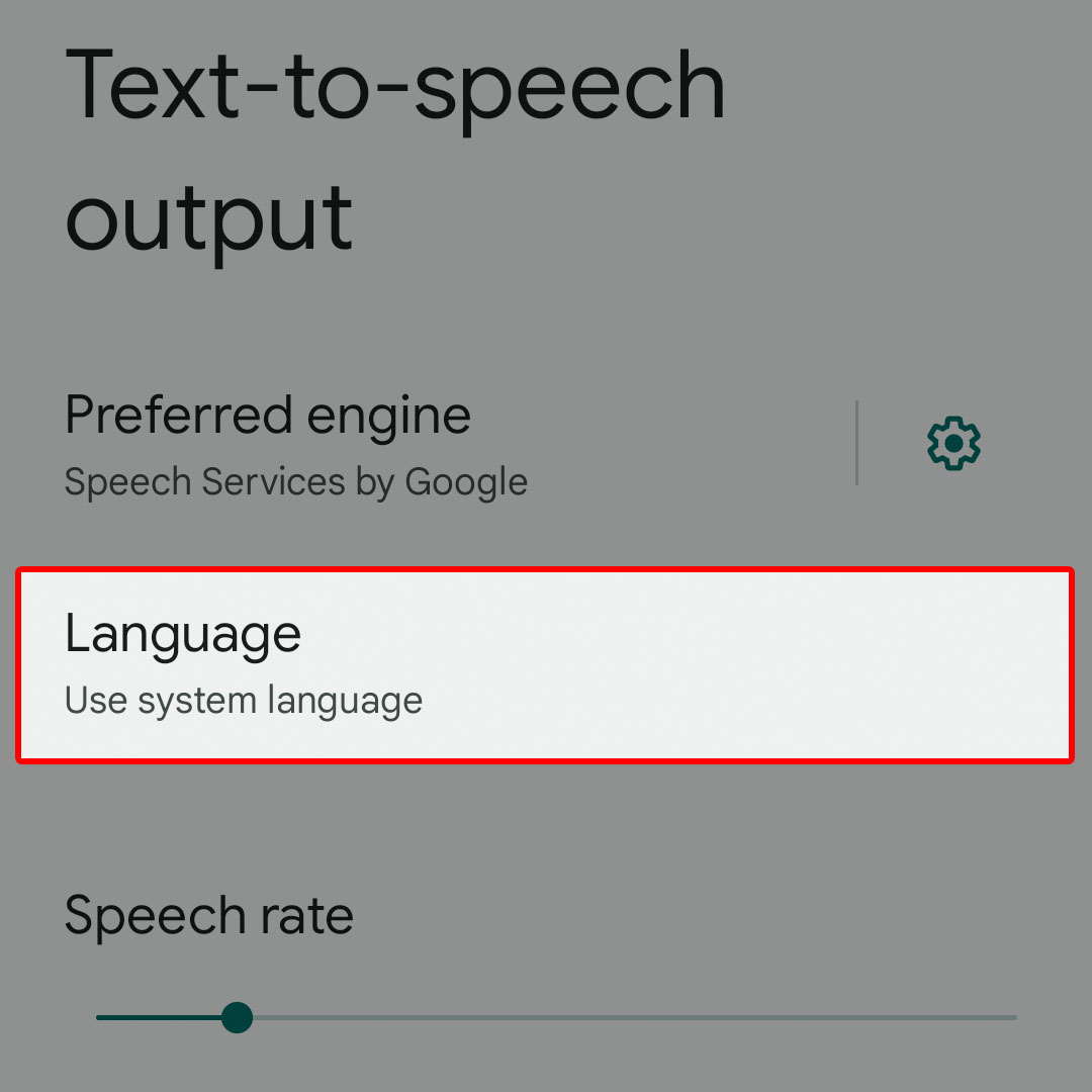 adjust text to speech output google
