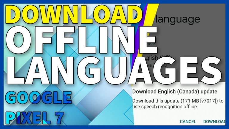 How to Add Offline Languages on Google Pixel 7 (Voice Input Speech)