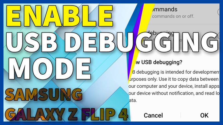 enable usb debugging samsung galaxy zflip4 TN