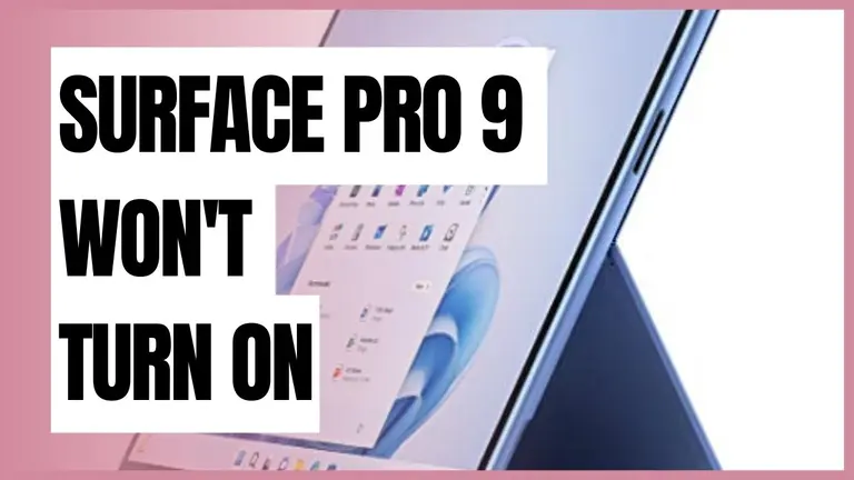surface pro 9 won't turn on
