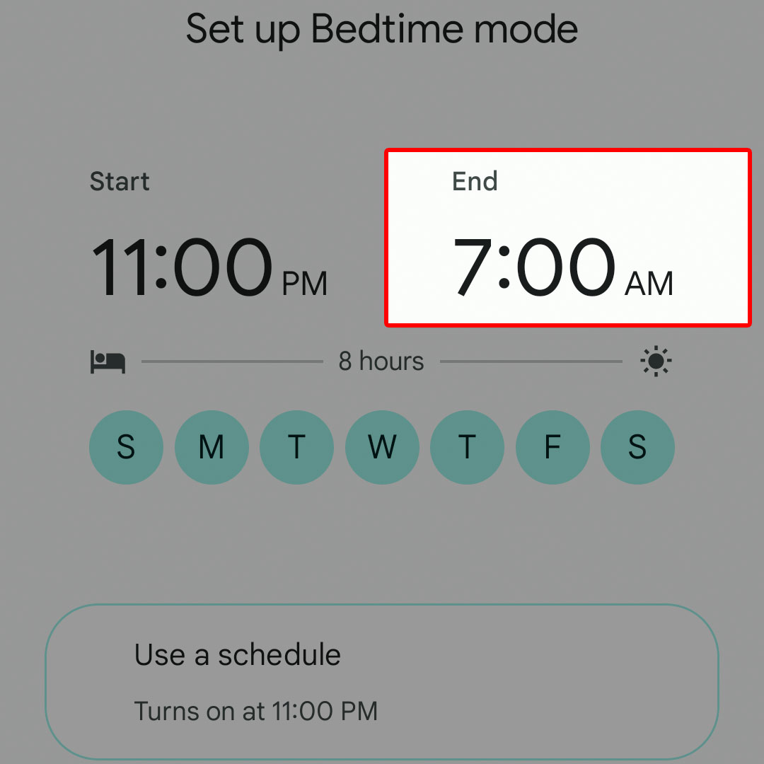 set up bedtime mode google