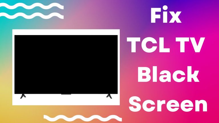 tcl tv black screen