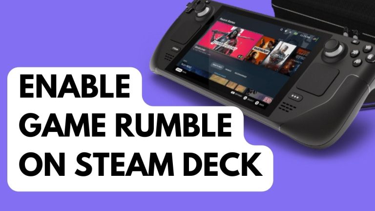How to Enable Game Rumble on Steam Deck