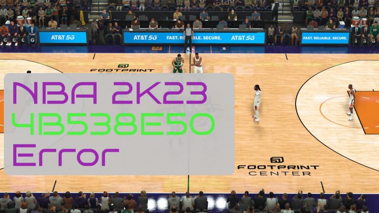 NBA 2K23 4B538E50 Error