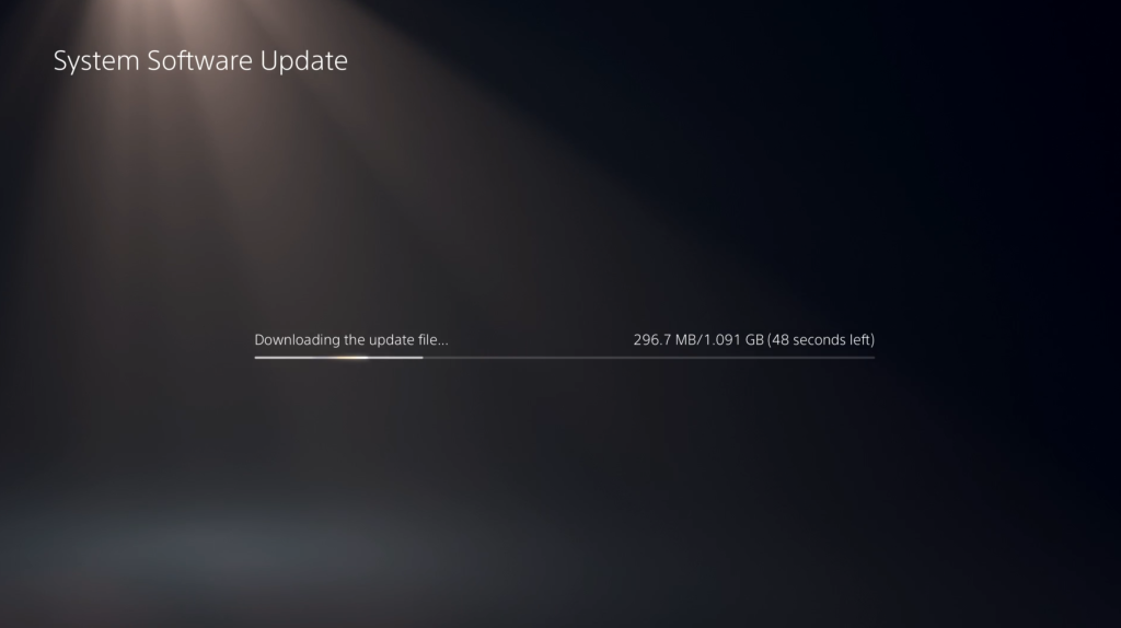 PS5 software update