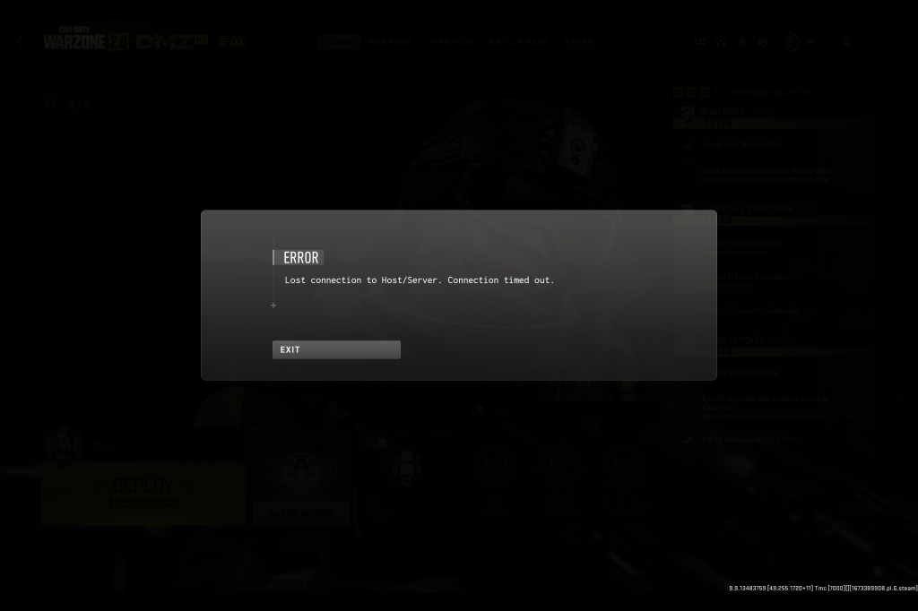 Warzone 2 Lost Connection to Host Server Error