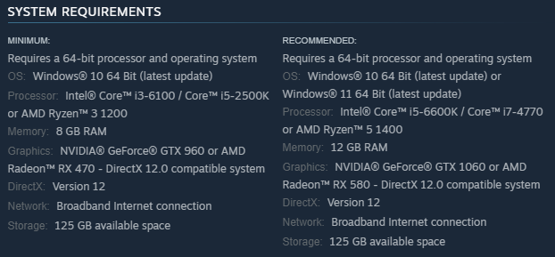 Warzone 2 system requirements