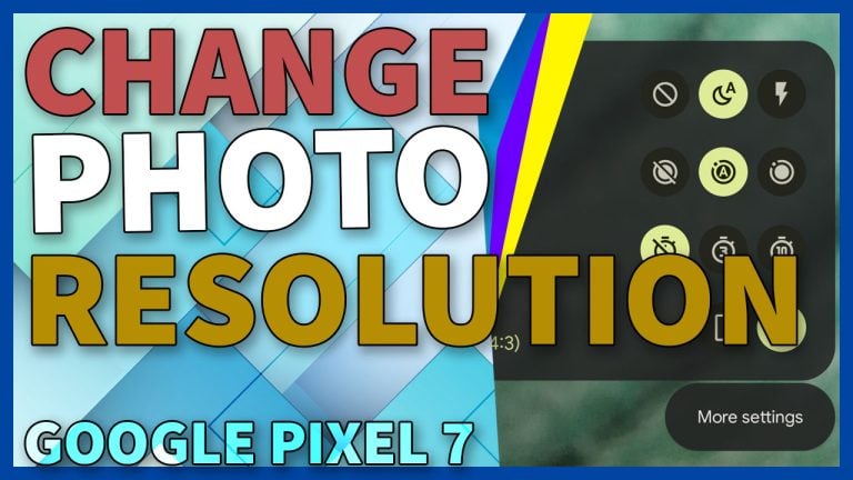 change camera photo resolution pixel7 TN