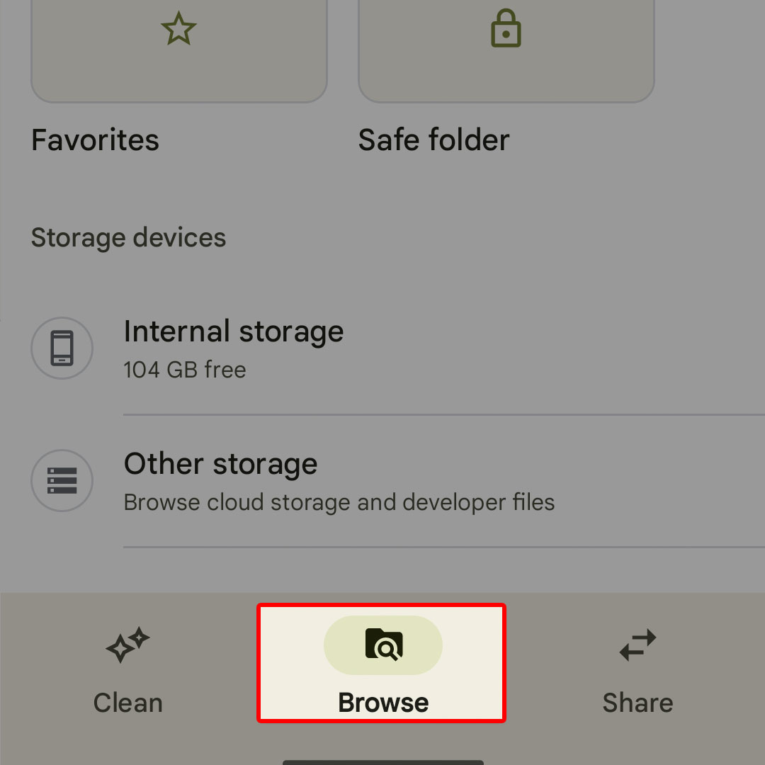 create new hidden folder google