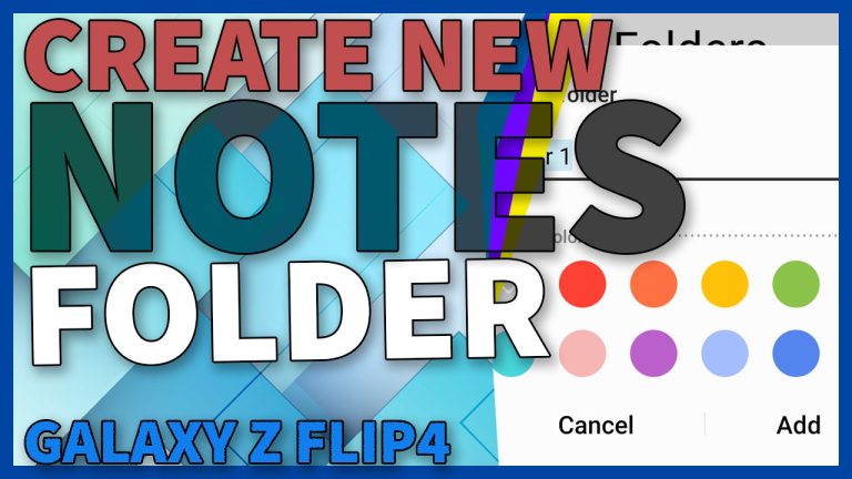 create samsung notes folder galaxy zflip4 TN
