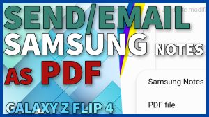 How to Email Samsung Notes as PDF on Galaxy Z Flip4
