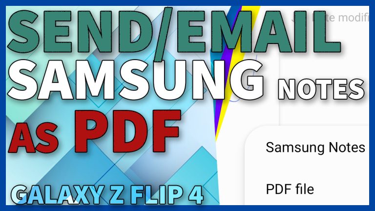email samsung notes as pdf galaxy z flip4 TN