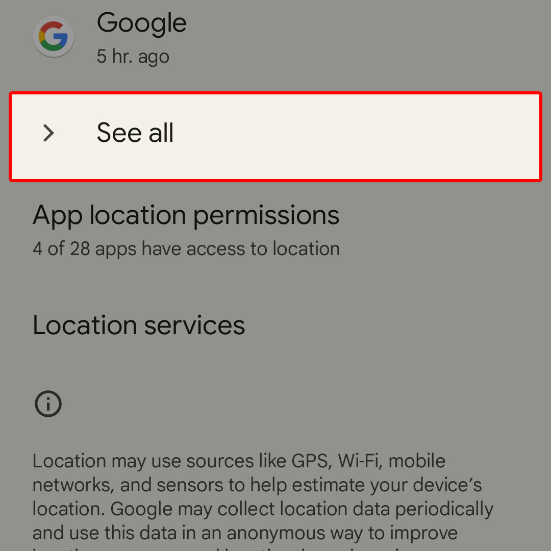 enable location services google