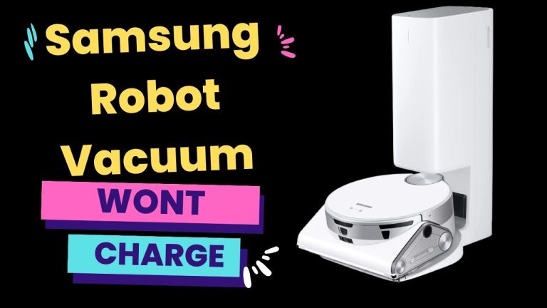 samsung robot vacuum won't charge