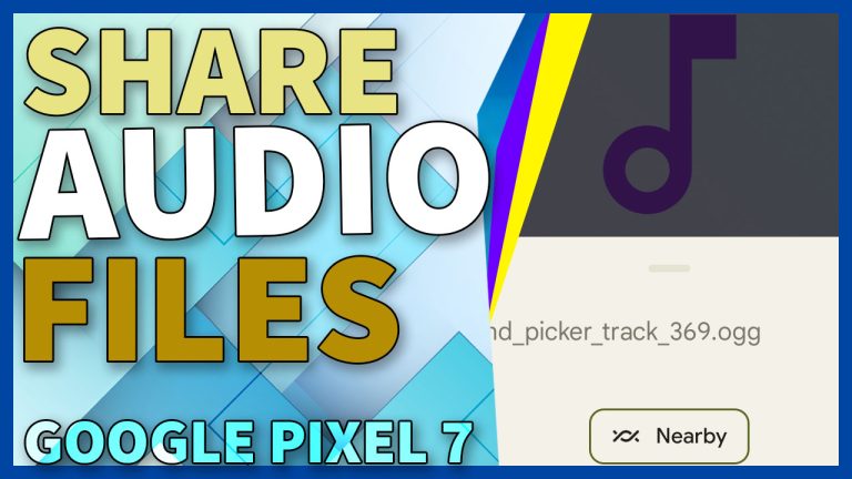share audio files google pixel7 TN
