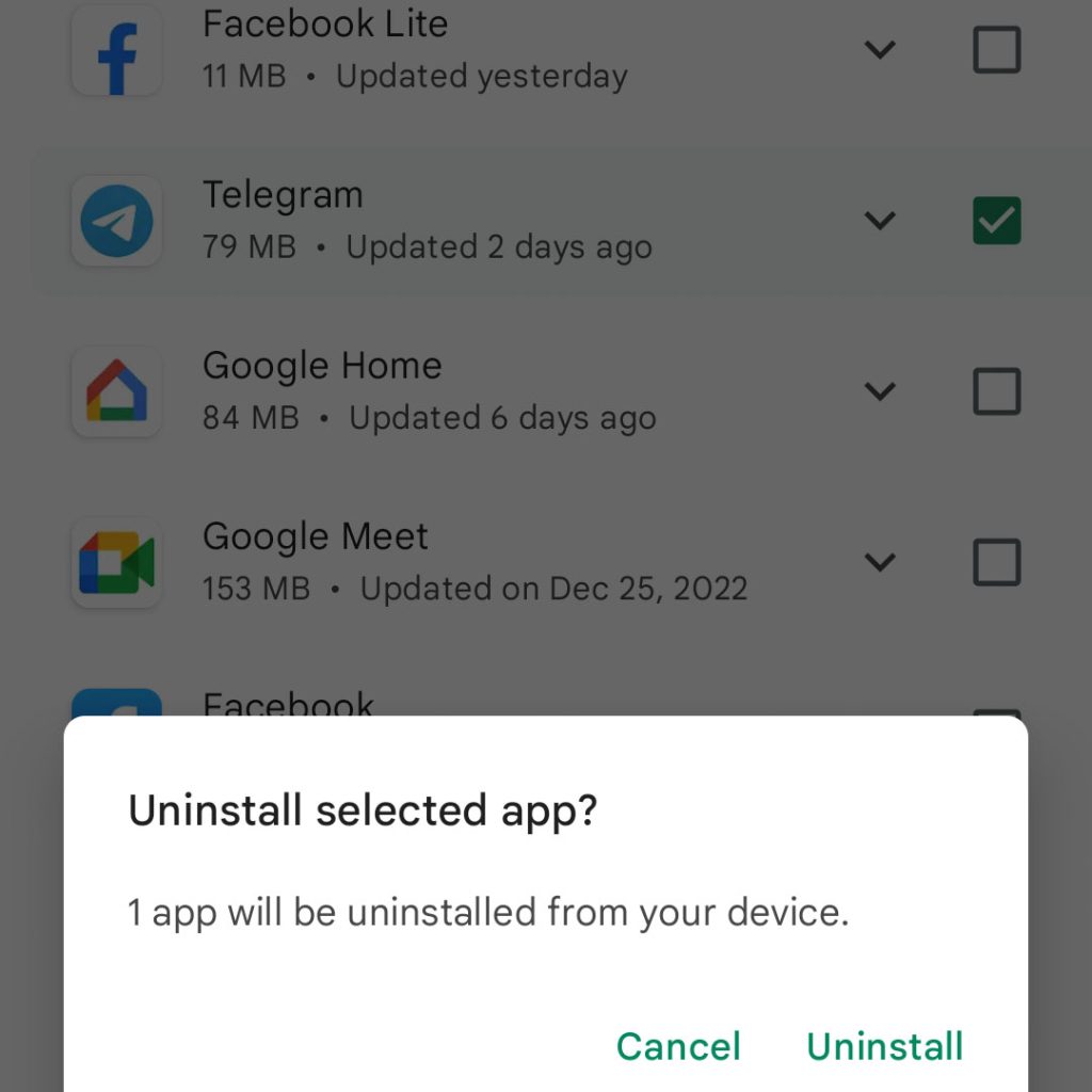 uninstall apps google pixel7 8