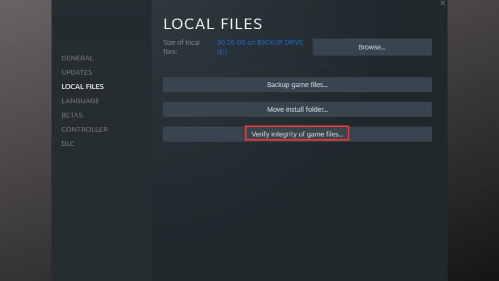 Dead Cells Verify game files