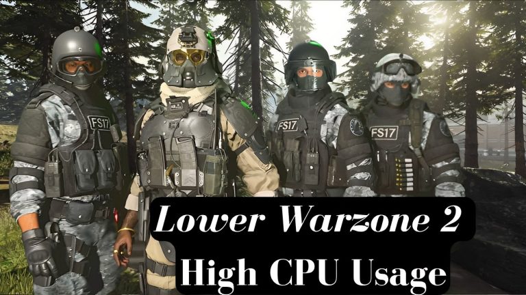 Lower Warzone 2 High CPU Usage