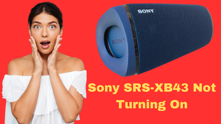 Sony SRS-XB43 Not Turning On