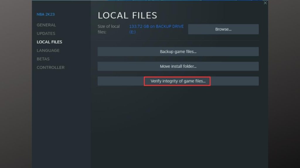Verify Integrity of Game Files 1