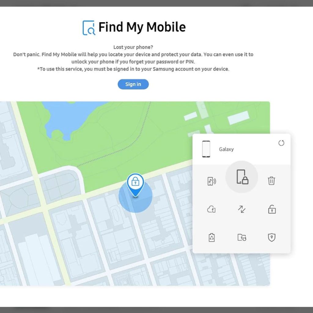 unlock galaxy a51 using find my mobile