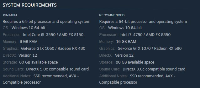 Fix #1 Check Game's System Requirements