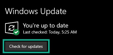 Fix 2 Update Windows Operating System