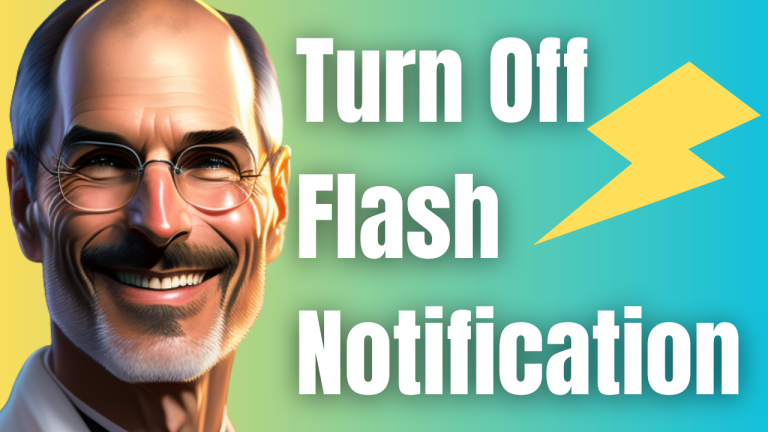 Turn Off Flash Notification