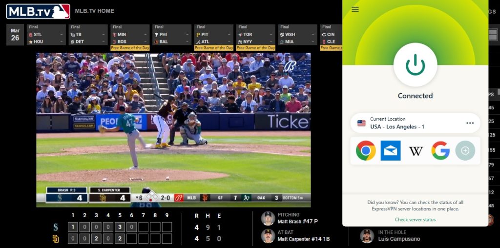 MLBtv Blackouts Workaround using a VPN  Tested For 2023